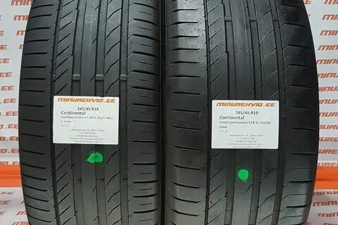 Kasutatud suverehv 245/45R19 Continental ContiSportContact 5 FR XL 102/Y