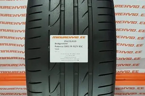 Kasutatud suverehv 255/35R19 Bridgestone Potenza S001 FR 92/Y RSC