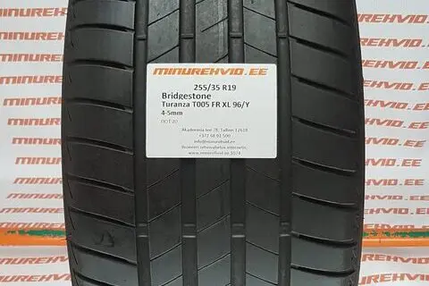 Kasutatud suverehv 255/35R19 Bridgestone Turanza T005 FR XL 96/Y