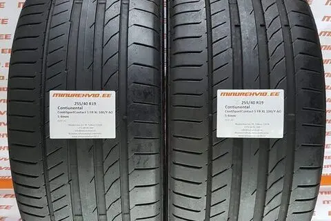 Kasutatud suverehv 255/40R19 Continental ContiSportContact 5P FR XL 100/Y AO