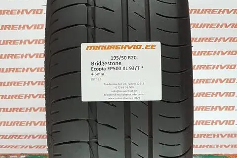 Used summer tire 195/50R20 Bridgestone Ecopia EP500 XL 93/T /