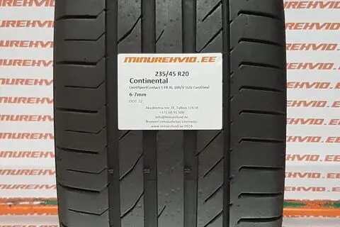 Kasutatud suverehv 235/45R20 Continental ContiSportContact 5 FR XL 100/V SUV ContiSeal