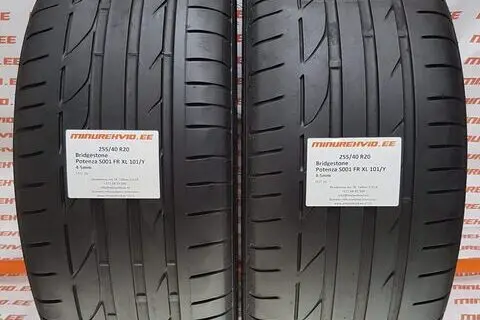 Kasutatud suverehv 255/40R20 Bridgestone Potenza S001 FR XL 101/Y