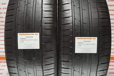 Kasutatud suverehv 255/50R20 Hankook Ventus S1 Evo 3 SUV FR XL 109/W