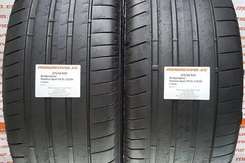 Kasutatud suverehv 275/50R20 Bridgestone Potenza Sport FR XL 113/W