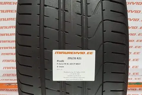 Kasutatud suverehv 295/35R21 Pirelli P Zero FR XL 107/Y MGT