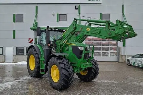 John Deere 6215R, 188 kW, дизель, автомат
