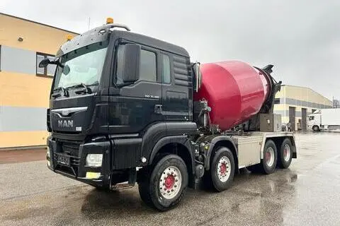 MAN TGS 35.480 8X4 EURO6 + INTERMIX 8,5M3 + FULL STEEL, 2017, 353 kW, дизель, автомат