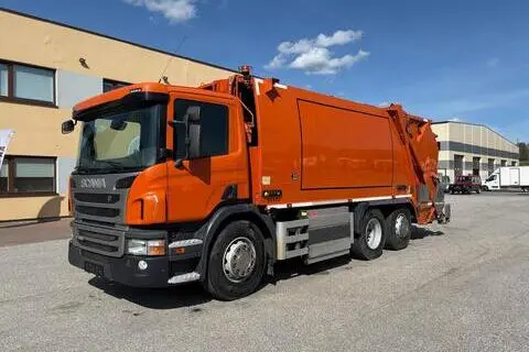 Scania P280 6X2*4 CNG GAS + NTM 2-CHAMBER PRESS, 2015, 206 kW, diisel, automaat